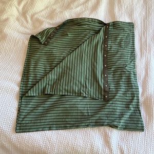 Lululemon scarf/wrap. Green and brown stripe: